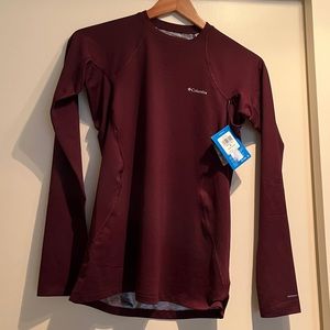 columbia womens midweight long sleeve base layer omni heat